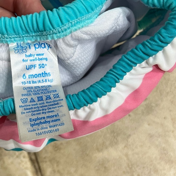 iplay 2 Count of Reusable Baby Girl Swim Diapers size 6 month - Picture 5 of 7